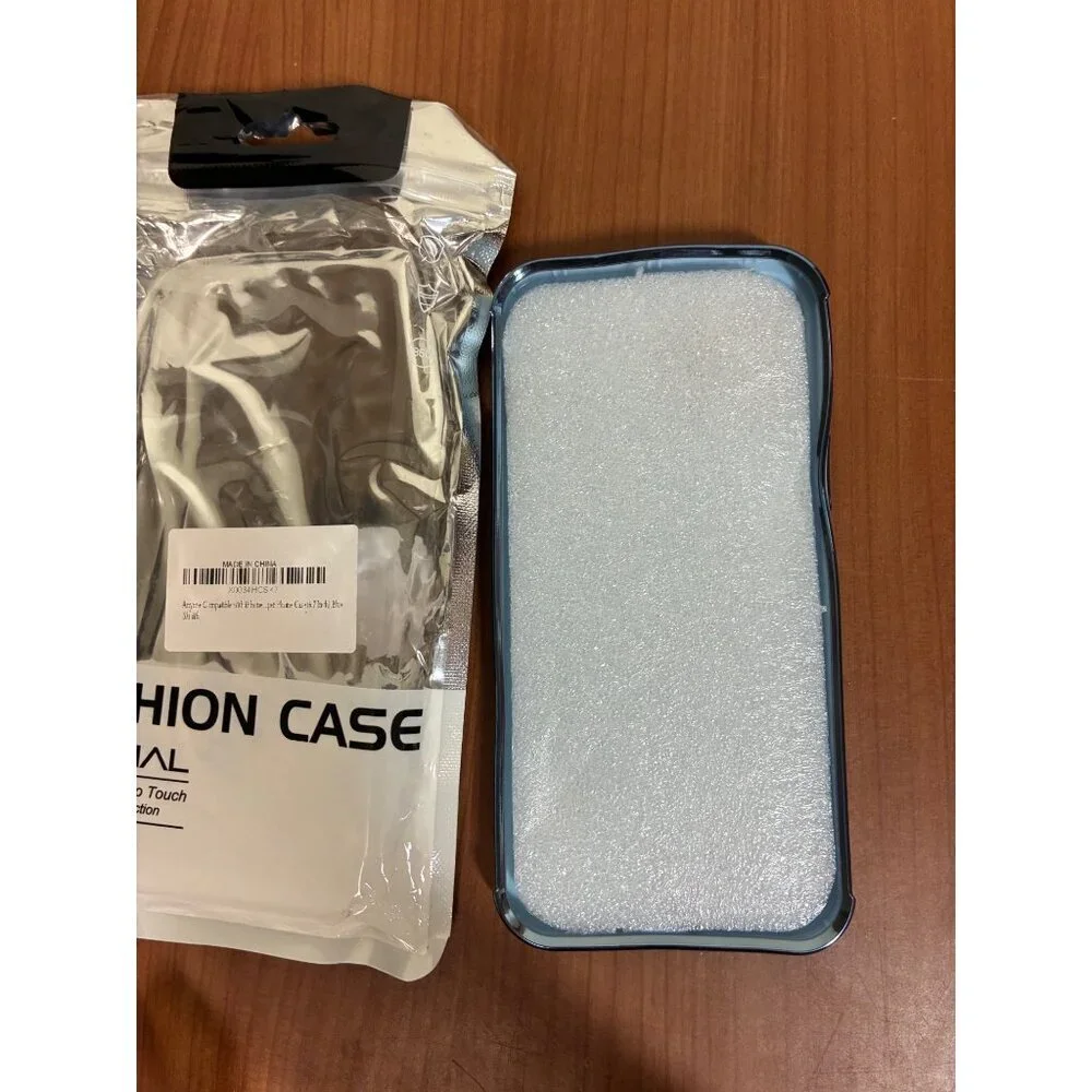 Cute Phone Case Blue for iPhone 6.7